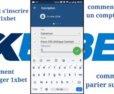 comment s'inscrire sur 1xbet en Afrique