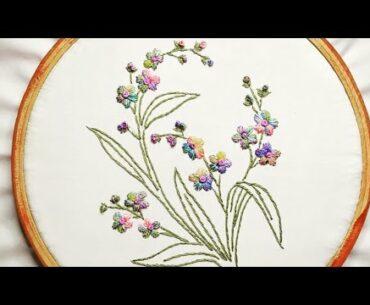 Hand embroidery beautiful flower pattern for shirts,dresses and frocks beginners embroidery 2020
