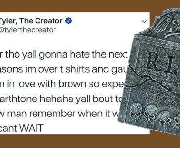 TYLER SAYS NO MORE COLORS AND TEE SHIRTS.😳 MY THOUGHTS!!