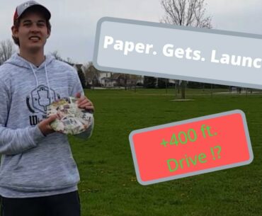 Disc Crafting Ep. 2 - Paper Mache Distance Driver - Launching Paper