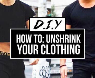 HOW TO: UNSHRINK YOUR CLOTHES (EASY) | DIY TUTORIAL | JAIRWOO