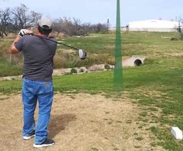 Angled Stance Golf Swing