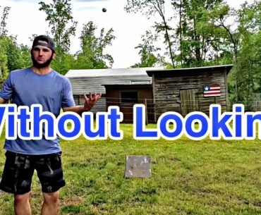 Catch a golf ball without looking
