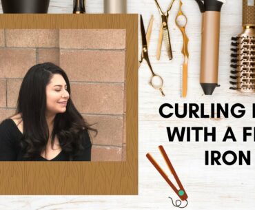 Curling hair with a flat iron for beginners