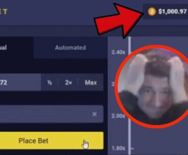 STEVEWILLDOIT LOSING ALL HIS MONEY ONLINE GAMBLING | CRASH GAME