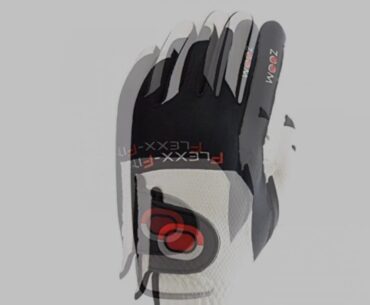 Zoom Mens Weather Golf Glove - White/Black/Red - One Size - Pack of 5