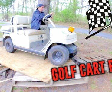 GOLF CART OBSTACLE COURSE RACE!