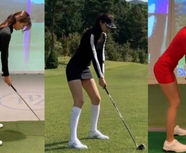 20  Hot Korean Female Golfers in Swing VietNam [ best iron golf shots 02  ]   | SWING VIETNAM