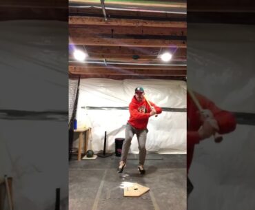 Great Tee Drill for a proper load and stride of a baseball swing
