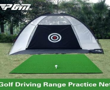 Foldable Golf Hitting Cage Training Aids Indoor Outdoor Sport Golf Cag