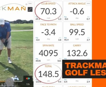 TRACKMAN GOLF LESSON  |  Gain club speed and distance