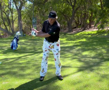 4.  The arm movement in the swing