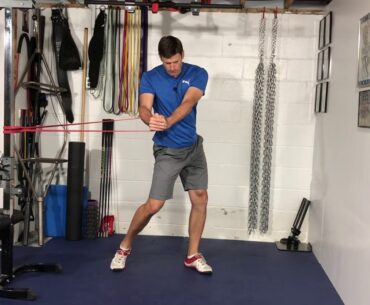 Cable Golf Stance Pelvic Rotation