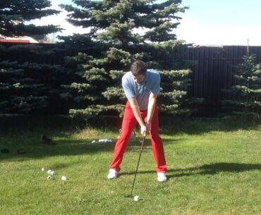 Golf swing practice with birdie balls . #Subscribe & #HitTheBell