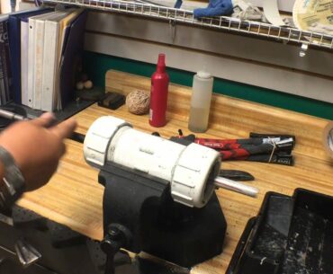 how to build golf clubs, spinning the shaft