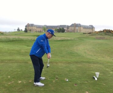 Golf shot at The Fairmont golf club St Andrews