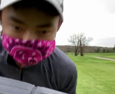 Hononegah's Adam He is missing out on senior tennis season, but still working on his golf swing.