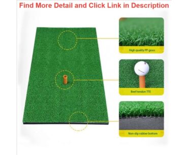 Best Golf Practice Grass Mat Indoor Training Hitting Pad Backyard With Rubber Tee Outdoor Mini Golf