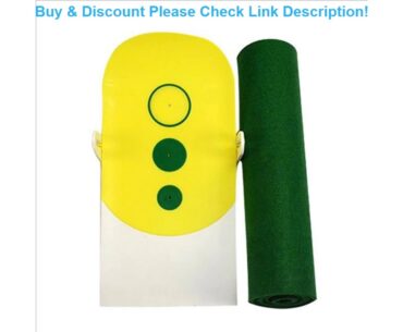 Deal Professional Portable Roll Up Accurate Golf Club Putt Trainer Putting Green Mat Simulator Indo
