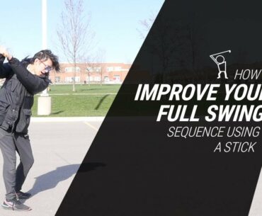 Full Swing Sequence Drill With an Alignment Stick