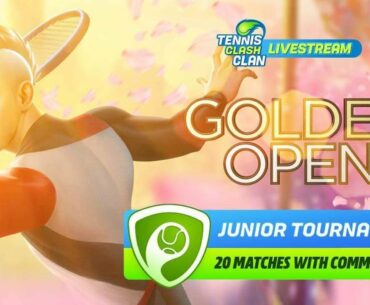 Golden Open 20 Junior Tournament Mathes | Tennis Clash Gameplay With Commentary