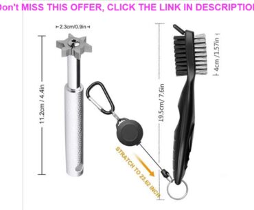 Review Golf Groove Sharpener Tool Golf Club Groove Sharpener and Retractable Golf Club Brush for Go