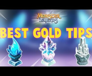 BEST TIPS TO GET GOLD | HOW TO GET MORE GOLD FASTER: Monster Legends