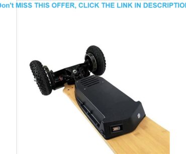 Deal EnSkate AT 3000W All Terrain Electric Skateboard Dual Belt Motor 14AH battery Fiberglass Bambo