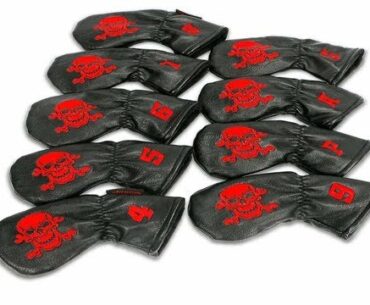 Golf Iron Head Cover Blue Green Red Three Colours Are Optional 9pcsset