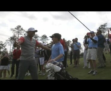Tiger Woods is Shocked When 11-Year-Old Gets Hole-in-One on His Golf Course