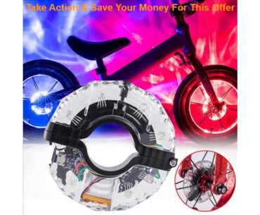 Slide Bicycle Wheel Light Bike Front/Tail Hub Light Cycling Decoration Night Riding Children Balanc