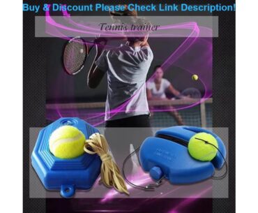 Best Tennis Trainer Single Self-study Tennis Training Tool Exercise Rebound  Baseboard Sparring Dev