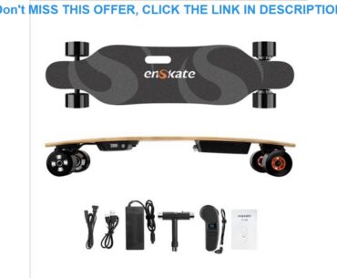 Deal enSkate R2 37'' Electric Skateboard Max 22 MPH 15 Miles Range 900W Dual Motors  with Wireless