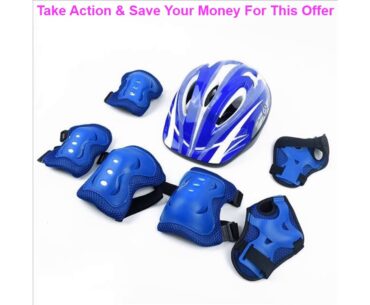 Knee Helmet Pad Skating Riding Bike Wrist Guard Elbow Set Bicycle Girl Sport Cycling Skate