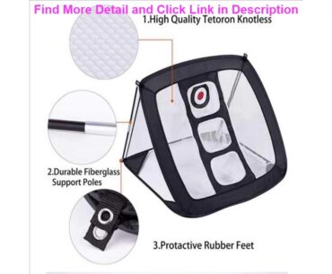 Review Golf Net Practice Chipping Putting Mat Driving Training Tools Target Outdoor