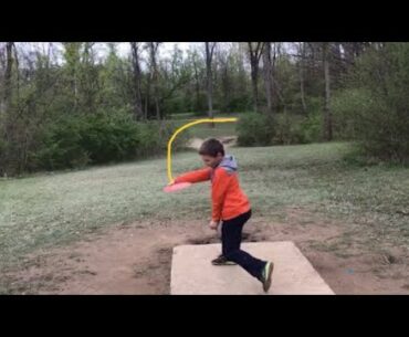 9 holes at Blendon Woods, 2020.  Abby Bowman, Eli Bowman, Luke Bowman, Charlie Bowman.
