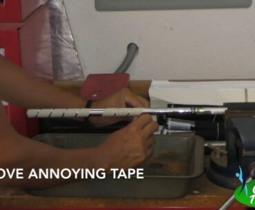 How do I install grips on my golf clubs?
