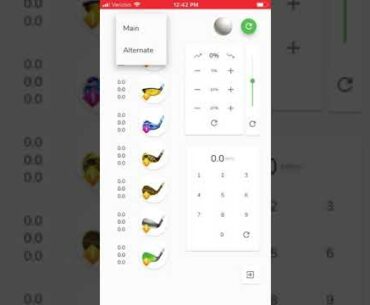 Notebook for Golf Clash Demonstration Wind Assist Switching between golf bags iPhone