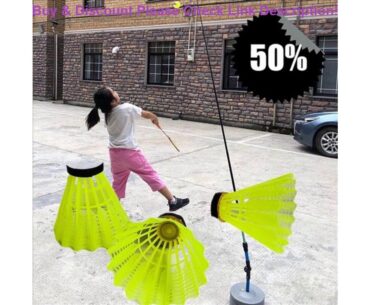Best Badminton Training Device Portable Badminton Rebound Exerciser Badminton Player Single Rebound