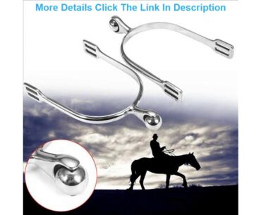 Top A Pair Horse Spurs Outdoor Smooth Riding Stainless Steel Training Accessories With Roller Ball