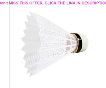 Deal Nylon Badminton Shuttlecocks Plastic Badminton Birdies Sports Equipment White Exerciser Equipm