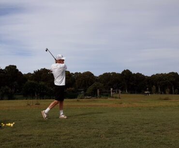 Grip   'IN'  ..  Clubhead  'OUT'   through Impact ..