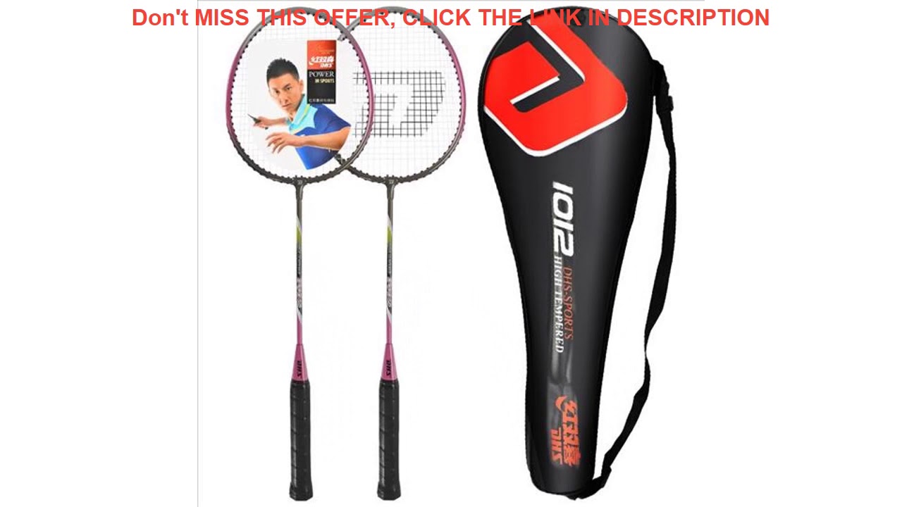 Top DHS badminton racket double shot training resistance to badminton racket 1012 (random color hai Top DHS badminton racket double shot training resistance to badminton racket 1012 (random color hai