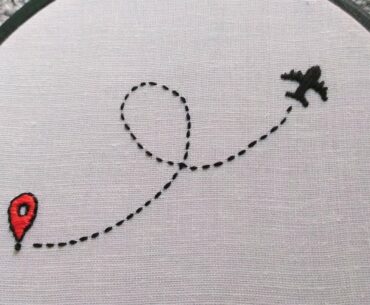 Modern Embroidery For Beginners || Travel Embroidery Hoop for Decor And Gift - Let's Explore