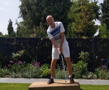Golf Drills For The Garden - No 35 - How To Play Uphill Lies