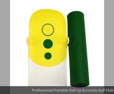 Professional Portable Roll Up Accurate Golf Club Putt Trainer Putting