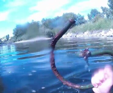 Diving For Golf Balls In The River