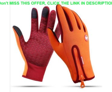 Winter Warm Ski Mens Gloves Women Cycling Touch Screen Waterproof Splash-proof Windproof Fashion B