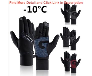 Review Winter Thermal Ski Gloves Women Men Skiing Fleece Waterproof Snowboard Gloves Touch Screen S