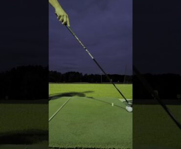 4K Hitting golf balls at night using Stack & Tilt, Vol. 2